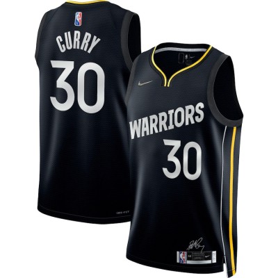 Golden State Warriors #30 Stephen Curry Men's Nike 2022 Select Series MVP Swingman Jersey - Black Men's